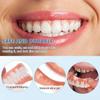 Prosthesis Teeth Reuse Upper and Lower Jaw Veneers Teeth False Teeth Immediate Dentures Silicone Fake Teeth Artificial Cosmetic Fake Tooth Comfort Natural Instant Confident Smile,01,9pcs view 3