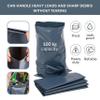 CALZETTE Heavy Duty Bin Bags for Construction Soil Rubble Bags Ultra Strong Builder Bags (Grey, 200 Bags - 40L) view 2