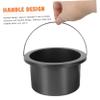 Angoily Wax Melting Bowl Wax Heater Inner Pot 101mm Non-stick Aluminum Accessory for Hair Removal Random Color view 4