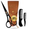 5'' Beard Scissors for Men- German Mustache Scissors with Berad & Mustache Comb- Beard Trimming Scissors with Travel Pouch- Mustache Grooming kit for Men Facial Hair Styling-Mustache Trimmer. view 1