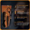 5'' Beard Scissors for Men- German Mustache Scissors with Berad & Mustache Comb- Beard Trimming Scissors with Travel Pouch- Mustache Grooming kit for Men Facial Hair Styling-Mustache Trimmer. view 2