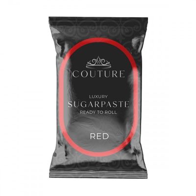 Couture Sugar Paste Red - Professional Quality Fondant Icing Smooth, Porcelain-like Sugar Paste Modelling Paste - 1kg