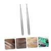 Angoily 2pcs Static Tweezers Tip Precision Tweezers Stainless Steel for Stamp Handling and Electronics Repair view 2