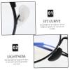 Anneome 20pairs Silicone Eyeglass Nose Pads Comfortable Anti-slip Replacement Pads for Glasses Sunglasses and Reading Glasses Easy to Install Fit Black and White Total view 2