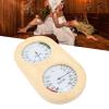 BusoTh Wooden Sauna Room Thermometer Hygrometer 2 in 1, 0-120 Temperature, 0-100% Humidity, Wall Mounted for Sauna, Steam Room, Bathroom view 2