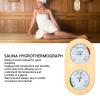 BusoTh Wooden Sauna Room Thermometer Hygrometer 2 in 1, 0-120 Temperature, 0-100% Humidity, Wall Mounted for Sauna, Steam Room, Bathroom view 4