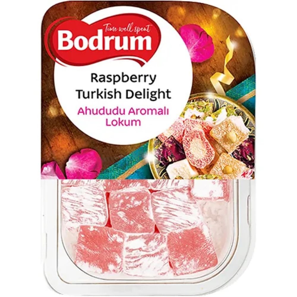 Bodrum Raspberry Turkish Delight 200 gram