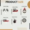 24 PCS Hot Car Cupcake Toppers Race Car Party Decorations Checkered Theme Cake Decoration for Boy Girl Baby Shower Birthday Party Cake Decors Supplies view 2