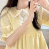 HOLABONITA Yellow Dress for Women Half Sleeve Midi Dress Summer Dress Pleated Party Birthday Dress Strap Female Dress (Color : Yellow, Size : M) view 4