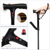 Foldable Walking Stick, Light Weight Elderly Aluminum Alloy Cane, Travel Adjustable Crutch with LED Light for Arthritis Seniors Disabled, Special Balancing Star of Light view 3