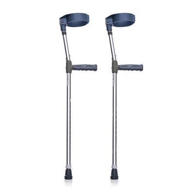 DONHEK Pair of Crutches, Forearm Crutches Made of Aluminum Alloy, Adjustable Crutches 36.6 to 48.4 inches, Comfort Handle, Lightweight, Open Cuff Crutches for Standard and Tall Adults Star of Light