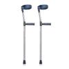 DONHEK Pair of Crutches, Forearm Crutches Made of Aluminum Alloy, Adjustable Crutches 36.6 to 48.4 inches, Comfort Handle, Lightweight, Open Cuff Crutches for Standard and Tall Adults Star of Light view 1