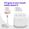 Famisym Ultrasonic Cleaner for Dentures, Retainer, Aligner, Mouth Guard, Toothbrush Head, 45KHz Ultrasonic Cleaner Machine with UV for All Dental Appliances, Jewelry, Diamonds view 2