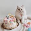 12Pcs Birthday Cupcake Topper for Cat Party Decorations, Happy Birthday Cake Topper Decoration for Pet Birthday Party Decorations 2 inch view 3