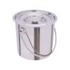6L Stainless Steel Bucket with Lid, Food Industrial Bucket, Kitchen Bucket, Milk Bucket, Food Bucket, Champagne Cooler, Ice Cube Bucket (6L) view 2