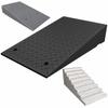 15-3cm Rise Height Heavy Duty Rubber Threshold Ramp, Driveway Ramps With Stable Grid Structure For Cars, Handicap Ramp, Loading Ramps (Size : 100x25x4cm) view 1