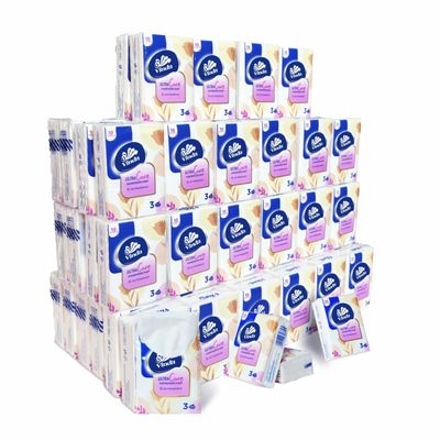 Vinda 3-Ply Ultra Care Mini Pocket Tissues, Travel Size (96 Packs of 10 Tissues) (Normal)