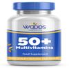 Woods Supplements - 50+ Multivitamins 90x Tablets Multi Vitamins for Men and Women 50 Plus with Minerals, Vitamins A, B, C, D, E, Folic Acid, Zinc, Selenium and Ginkgo Biloba view 1