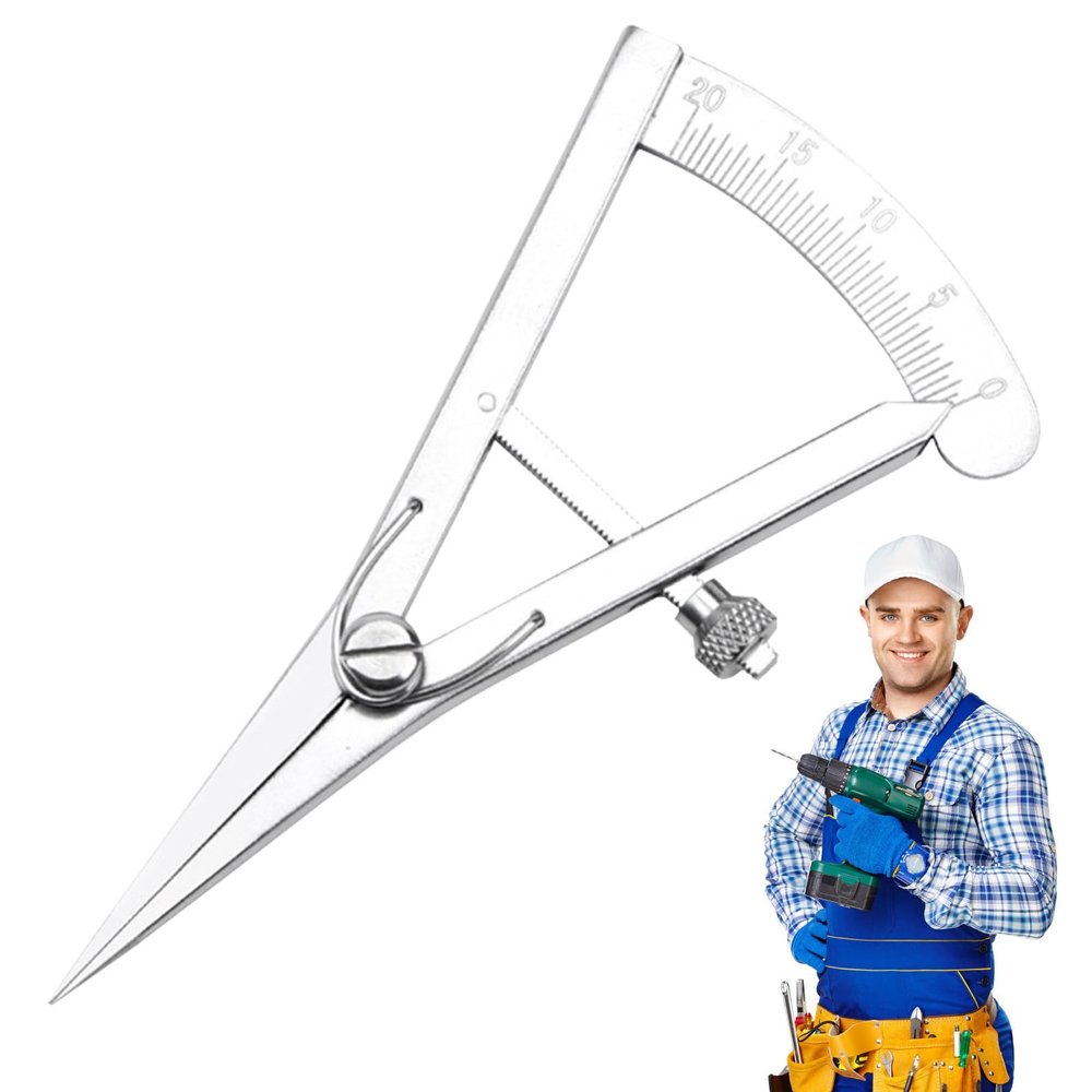 mawma Edge Press - Lockable Metal Compass | Precision Spring Wing Divider, Lockable Metal Compass, High Accuracy Adjustable Marking Gauge