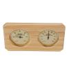 Fabater 2 in 1 Wooden Sauna Hygrothermograph, High Temperature Resistant Indoor Thermometer, Humidity Meter, Sauna Thermometer and Wooden Hygrometer for Hotels view 1