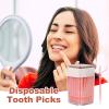 Meindin Tooth Care Picks - Fishbone Shape Toothpicks for Teeth Care - Tooth Cleaning Tool, Food Stain Remover for Schools, Kitchen, Hotels, Restaurants, Banquet view 2