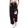 Women's Activewear Trouser Straight Wide Leg Yoga Pants with Pockets Comfort Tracksuit Bottoms Workout Jogger Causal Cargo Lounge Sweatpant view 1