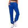 Women's Activewear Trouser Straight Leg Yoga Pants with Pocket Drawstring Lightweight Tracksuit Bottoms Gym Running Jogger Causal Bootcut Lounge Pant view 2