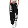 WILLBEST Women Soft Sports Gym Jogger Sweatpant Cuffed Elasticated High Waist Trousers Causal Exercise Track Sweat Jog Pants Jogging Bottom Lounge Wear view 1