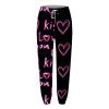 Women's Causal Baggy Stretch Jogging Sport Joggers Sweatpants Straight Wide Leg Trousers with Pockets Running Gym Lounge Pant Tracksuit Bottoms view 3