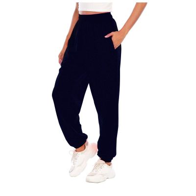 Women Causal Baggy Cotton Jogging Sports Joggers Sweatpants Cuffed Trouser with Pockets Running Fitness Yoga Pants Tracksuit Bottoms