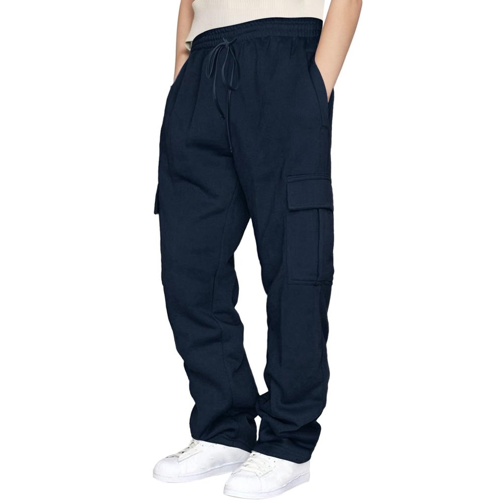 Women's Activewear Trouser Straight Wide Leg Yoga Pants with Drawstring Baggy Tracksuit Bottoms Workout Gym Sport Jogger Causal Elastic Waist Lounge Pant