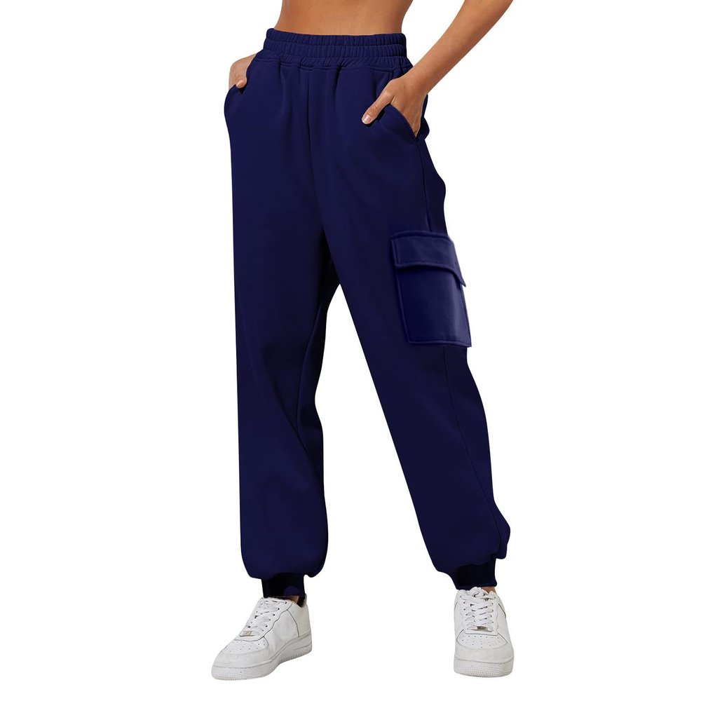 WILLBEST Womens Lightweight Sports Gym Joggers Sweatpants Straight Wide Leg Elasticated High Waist Trouser Causal Training Yoga Pants Jogging Bottom Activewear