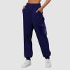 WILLBEST Womens Lightweight Sports Gym Joggers Sweatpants Straight Wide Leg Elasticated High Waist Trouser Causal Training Yoga Pants Jogging Bottom Activewear view 2