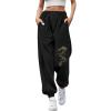 Women Causal Baggy Plain Jogging Sport Jogger Sweatpants Loose Trousers with Pockets Training Lounge Pants Tracksuit Bottoms view 1