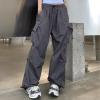 Women Activewear Trousers Straight Leg Yoga Pants with Pockets Lightweight Tracksuit Bottoms Running Fitness Workout Joggers Causal Plain Lounge Pant view 2