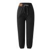 WILLBEST Women Comfort Sport Gym Jogger Sweatpants Straight Wide Leg Elasticated Waist Trousers Causal Running Workout Yoga Pant Jogging Tracksuit Bottoms Lounge Wear view 2