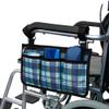 RUVANE Wheelchair Side Bag with Large Cup Holder | Larger Sized, Side Bags to Hang on Side with Bright Line Waterproof Fits Walkers, Scooters (Black) Star of Light view 2