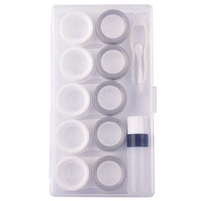 FreshCart Basics 5 Pairs Contact Lens Case Eye Contact Lens Box Women Travel Contact Lenses Case Soak Container Lenses Box for Beauty Pupil