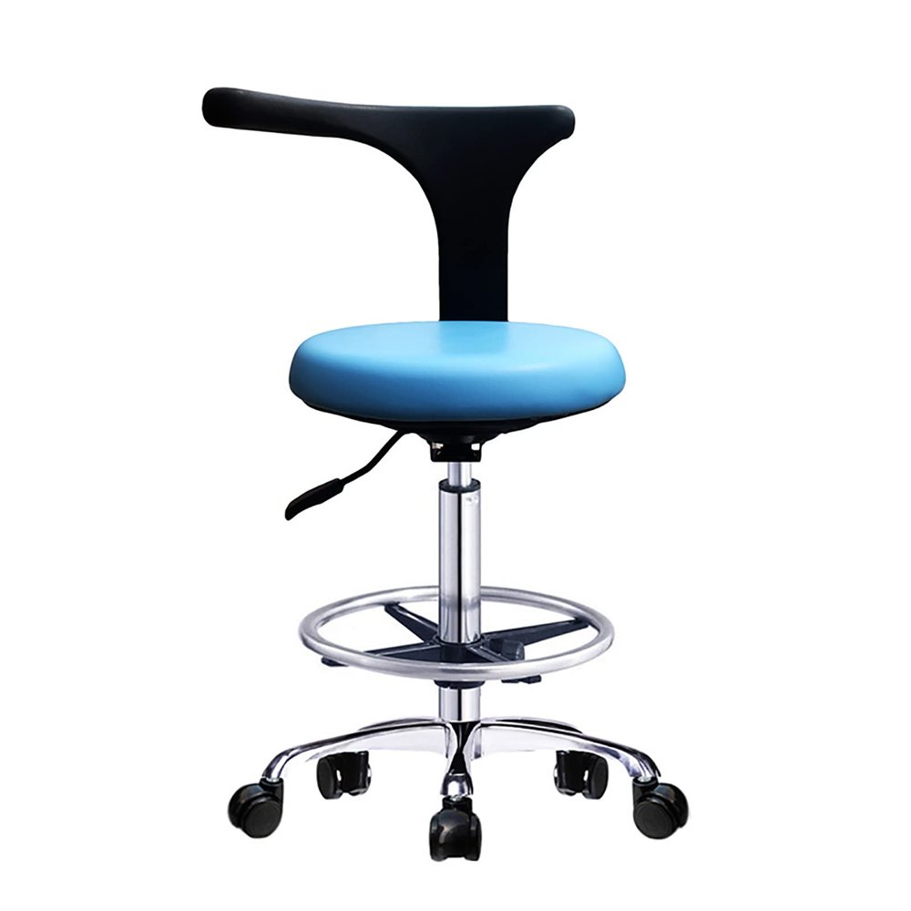 Adjustable Dental Assistant Chair Stool - Ergonomic 360 Degree Rotation Medical Dental Stool for Labs and Exam Rooms - Lift Swivel Chair for Hospital and Nurse Use