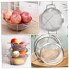 OFFSCH Stainless Steel Double-Handle Vegetable Washing Basket 22.5cm with Fine Drain Holes Multipurpose Food Drainer for Kitchen Fruit and Vegetable Cleaning view 4