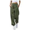 WILLBEST Womens Activewear Trousers Straight Leg Yoga Pants with Drawstring Comfort Tracksuit Bottoms Running Gym Workout Jogger Causal Cargo Lounge Sweatpants view 2
