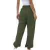 WILLBEST Womens Activewear Trousers Straight Leg Yoga Pants with Drawstring Comfort Tracksuit Bottoms Running Gym Workout Jogger Causal Cargo Lounge Sweatpants view 3