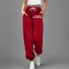 WILLBEST Womens Plain Gym Sports Jogger Sweatpant Loose Elastic Waist Trouser Causal Running Yoga Lounge Pants Jogging Bottom Loungwear view 3