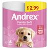 Andrex Gentle Clean Toilet Rolls - 4 Tissue Rolls- Gentle and Soft on Your Family's Skin view 1