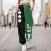 WILLBEST Womens Activewear Trouser Straight Leg Yoga Pants Stretch Loose Fit Tracksuit Bottoms Fitness Jogger Causal Tummy Control Lounge Sweatpant view 3