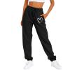 WILLBEST Womens Activewear Trousers Straight Leg Yoga Pants Pockets Soft Tracksuit Bottoms Running Sport Jogger Causal Elasticated Waist Lounge Sweatpant view 2