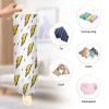 Yellow Vintages Lightning Bolts Plastic Bag Holder Reusable Bag Organizer Plastic Bag Dispenser Wall Mount Garbage Bag Holder Dispenser for Travelling view 4