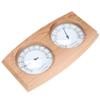 Gsycle Wood Thermometer Hygrometer, 2 in 1 Sauna Wooden Sauna Hygrothermograph Sauna Thermometer and Hygrometer for Indoor Outdoor Hotel view 1