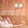 Gsycle Wood Thermometer Hygrometer, 2 in 1 Sauna Wooden Sauna Hygrothermograph Sauna Thermometer and Hygrometer for Indoor Outdoor Hotel view 2