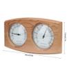Gsycle Wood Thermometer Hygrometer, 2 in 1 Sauna Wooden Sauna Hygrothermograph Sauna Thermometer and Hygrometer for Indoor Outdoor Hotel view 4